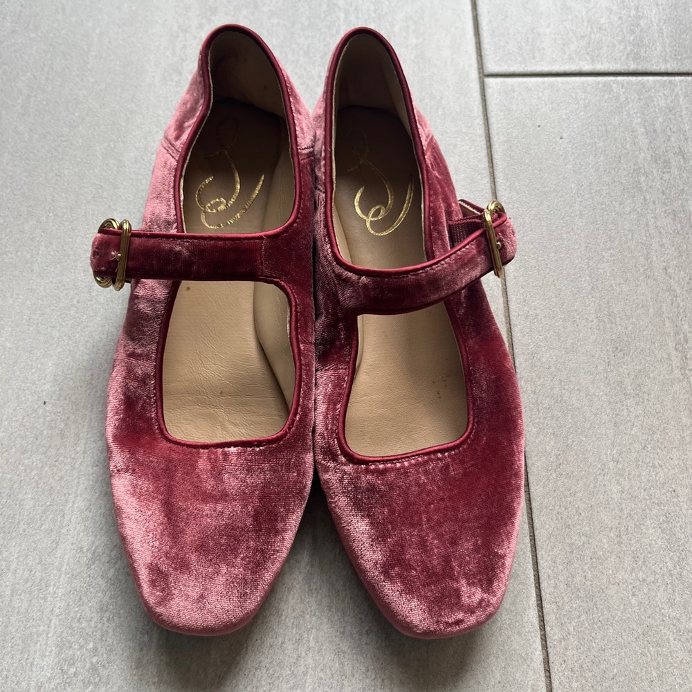 Sam Edelman Mary Jane Flats in Raspberry Mauve